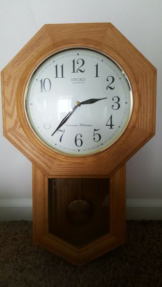Seiko Westminster Whittington Quartz Wall Clock Vintage 70 