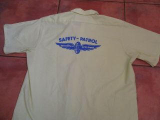 Vintage Indy 500 Yellow Safety Patrol Shirt Indianapolis Motor Speedway Crew Old