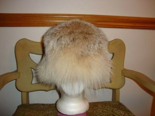 Ladies Real Lynx Fur Vintage Womans Hat