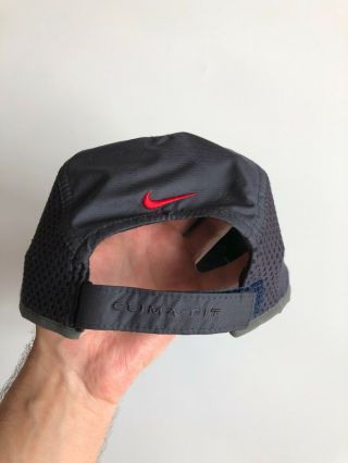 Nike Vintage Clima Fit 3M Reflective Mesh 5 Panel Running Cap Hat One Size 4
