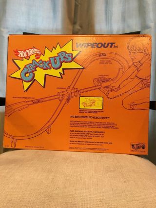 RARE Vintage 1983 Hot Wheels Crack - Ups Wipeout Track Set MISB MIB Redlines 2