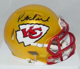 Patrick Mahomes Kansas City Chiefs Signed Autograph Rare Blaze Speed Mini Helmet