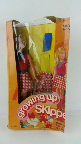 Vintage Growing Up Skipper Doll 1975 Mattel 7259 Barbie 
