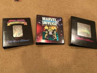 1990 1991 1992 Marvel Universe Rare Collectors Binders Nearly Perfect