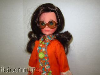 VINTAGE CORINNE VANESSA ITALOCREMONA MOD FASHION MODEL DOLL BRUNETTE,  TAG ITALY 6