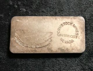 Rare 1oz.  999 Foster Silver Bar From Comstock Mines Carson City,  Nevada