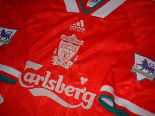 Liverpool Rush 1993 Adidas Adult Large Shirt Jersey Soccer Football Vintage 2