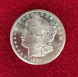 1882 - Cc Morgan Silver Dollar Rare Key Date Looks Proof - Like