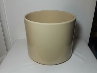 Vintage Ac - 9 Gainey Ceramic Pottery Mid - Century Modern Planter Pot Gloss Beige