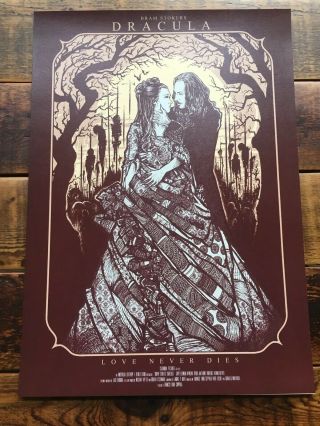 Bram Stokers Dracula Movie Screenprint Godmachine 2013 Xx/50 Rare Poster Print