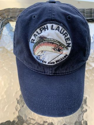 Vintage Ralph Lauren Catch And Release Cap Hat,  Rare Only One On Ebay