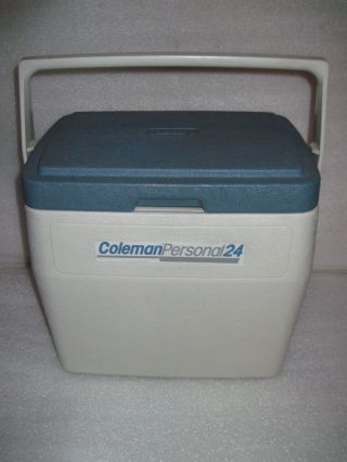 Vintage Coleman Oscar Personal 24 Quart Cooler W/ Drain Plug 5276 1986 Usa