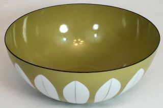 Cathrineholm Norway Green Lotus Bowl MCM VTG Salad Serving Mixing Bowl Cook Ware 4