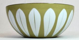 Cathrineholm Norway Green Lotus Bowl MCM VTG Salad Serving Mixing Bowl Cook Ware 7