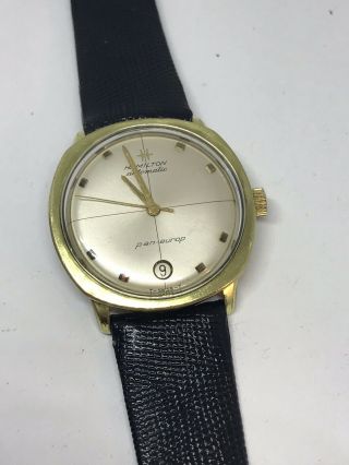 Hamilton Pan - Europ G.  P Vintage Mens Auto/date Wristwatch.  E219