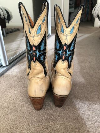 Iconic Miss Capezio Butterfly Boots Size 8M Vintage Western Cowboy Boots 5