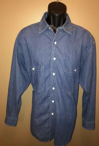 Vintage 80s JOE CAMEL Cigarettes DENIM BLUE Mens XL Jazz Sax Saxaphone Smoke 3