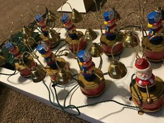 Vintage Mr Christmas Santas Marching Band Musical Holiday Deco 35 Songs Bells 4