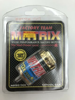 Vintage Matrix Tqx 12t Triple Brushed Racing Motor - Packaging - Rare & Htf