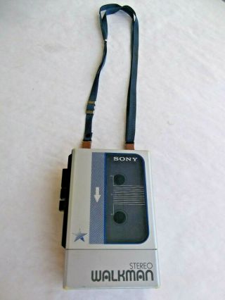 Vintage SONY WALKMAN WM - 8 Perfectly With Strap & Headphones 3