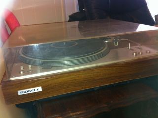 Rare Pioneer PL - 530 Direct Drive full auto Stereo Turntable w/cover & paperwork 10