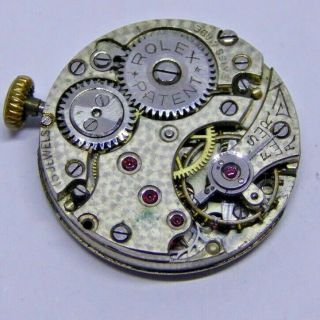 Vintage Rolex Patent 15 Jewels Hand Winding Mechanical Watch Movement
