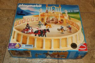 Vintage Playmobil 4270 Roman Gladiator Arena Colosseum Box & Instructions - 95