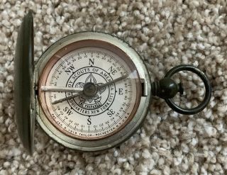 Vintage Boy Scouts Of America Pocket Compass Taylor Rochester,  York Swiss