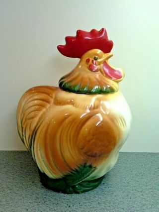 Vintage Ceramic Sierra Vista Rooster Chicken Cookie Jar
