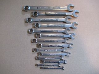 Vtg Craftsman 14 Piece Set - Combination Metric Wrenches - Usa - 6 - 19mm / 12 Pt