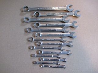 VTG CRAFTSMAN 14 piece Set - Combination METRIC WRENCHES - USA - 6 - 19mm / 12 pt 4