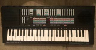 Vintage Yamaha Portasound Pss - 570 Electronic Synthesizer Digital Keyboard