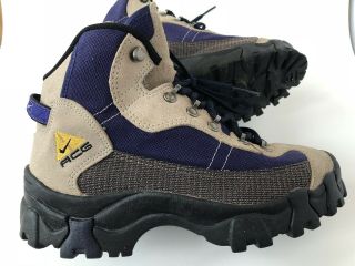 Vintage 90s Nike Acg Hiking Boots Women 7.  5 Euc Trail Shoes Sneakers Vtg