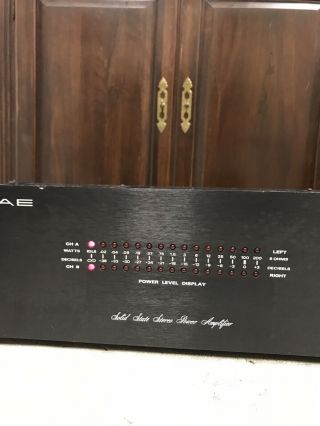 Vintage Sae 2200 Solid Stata Stereo Power Amplifier