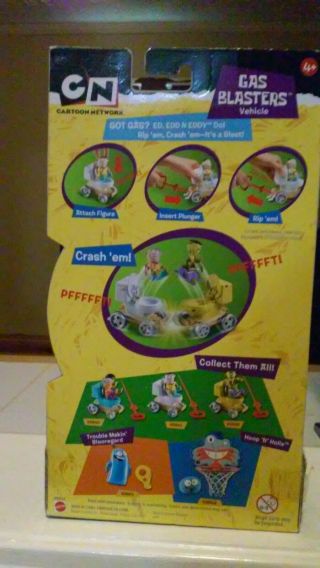 RARE Ed,  Edd n Eddy Gas Blasters toy with DVD.  2006 3