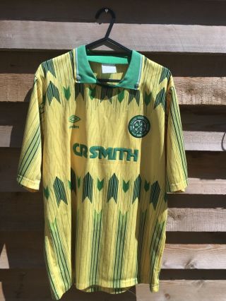 Vintage Celtic Scotland 1989/1991 Away Football Shirt Jersey Maglia Umbro ☘️⚽️