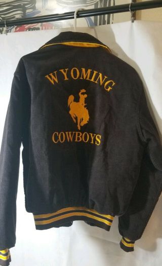Vintage Rennco University Of Wyoming Corduroy Size M Jacket