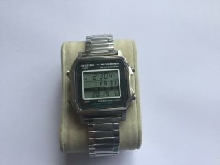 Vintage Seiko Alarm Chronograph LCD Mans Watch Minty 6