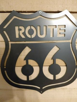 Premium Route 66 Metal Wall Road Sign Handmade Vintage America Man Cave Retro