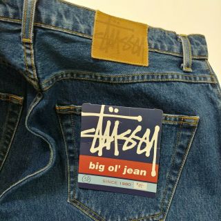 Stussy Big OL Jeans Denim Pants Vintage DeadStock Made In USA 1990s Skateboard 2