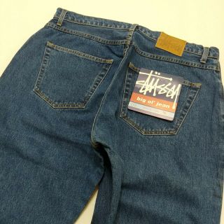 Stussy Big OL Jeans Denim Pants Vintage DeadStock Made In USA 1990s Skateboard 3
