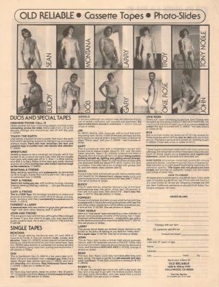 GAY: Vintage 70s/80s Old Reliable Sex Audio Cassette Tapes KENNY,  DAVE & WAYNE 5