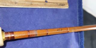 Vintage South Bend HCH Or C Bamboo Fly Fishing Rod 47 - 9 Fish Gear 4pc 7