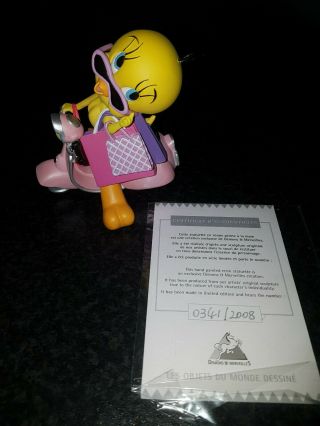 Extremely Rare Looney Tunes Tweety on Scooter Demons & Merveilles Fig LE Statue 2