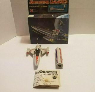 Vintage Battlestar Galactica Colonial Stellar Probe With Firing Missiles,  Box