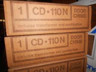 VINTAGE Mid Century NuTone DOOR Bell CHIME Builders CONTRACTOR KIT CD - 110N 4