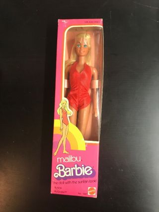 Rare Vintage Malibu Barbie 1975 Mib Suntan Mattel No 1067
