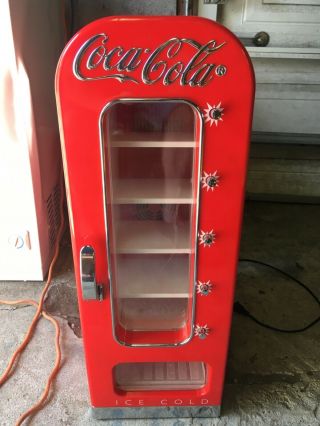 Vintage Coke Vending Machine Mini Red Retro Kitchen Fridge Ice Coca Cola Rewards