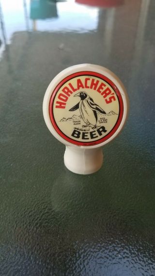 Vintage Horlacher Beer - Brewing Co Allentown Pa Penguin Ball Tap Knob / Handle