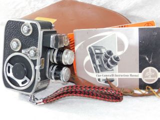 Vtg Swiss Bolex Paillard KERN II Mini Portable 8mm Movie Camera w/ Case 2